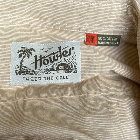 Howler Bros Men’s Long Sleeve Button Front Casual Shirt Size XL - Picture 3 of 6